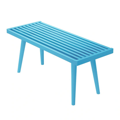 Banc d'entrée simple en bois de style Mid-Century, Plank and Beam - 41,3 cm L x 16,5 cm l x 17,5 cm H