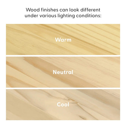 Banc d'entrée simple en bois de style Mid-Century, Plank and Beam - 41,3 cm L x 16,5 cm l x 17,5 cm H