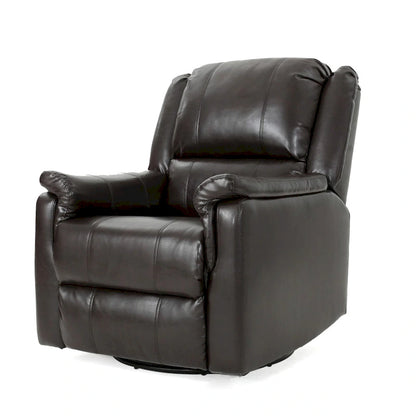 Fauteuil inclinable pivotant et coulissant Jennette en similicuir de Christopher Knight Home