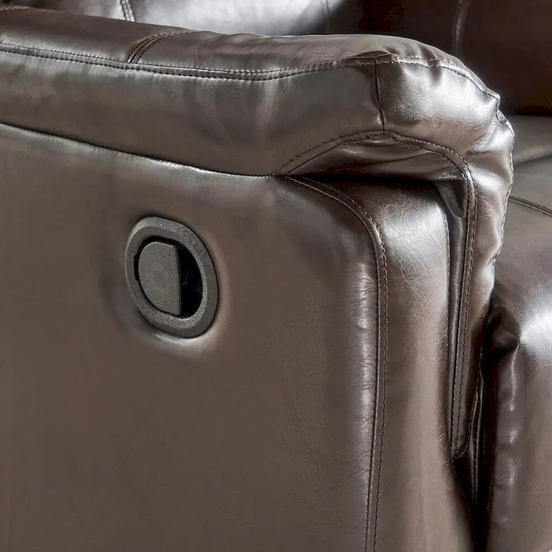 Fauteuil inclinable pivotant et coulissant Jennette en similicuir de Christopher Knight Home