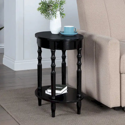 Convenience Concepts Classic Accents Brandi Oval End Table with Shelf
