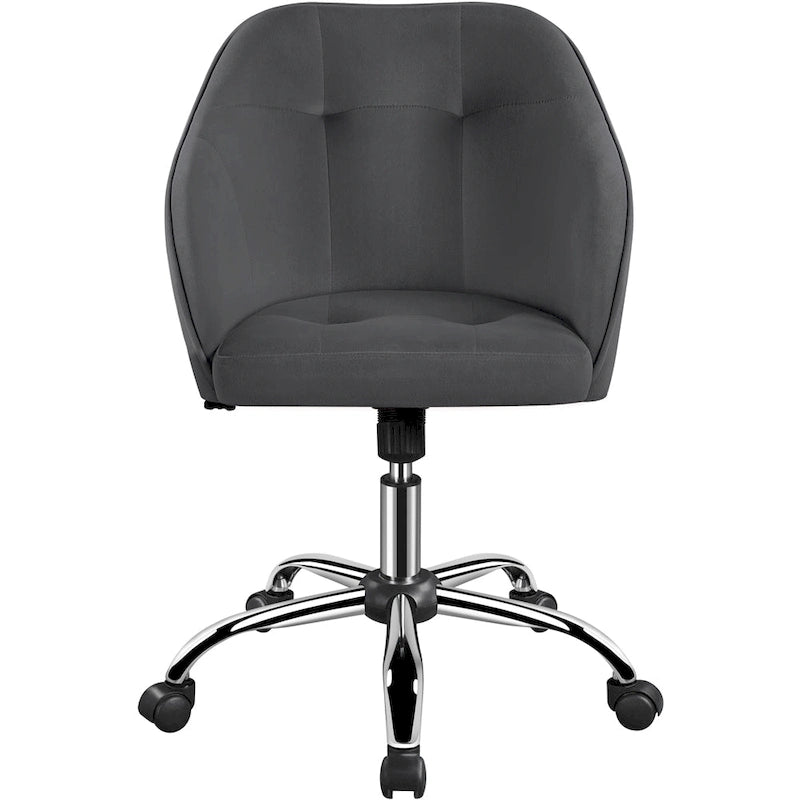Chaise de bureau Yaheetech pour bureau à domicile, chaise d'ordinateur pivotante à 360° et réglable en hauteur