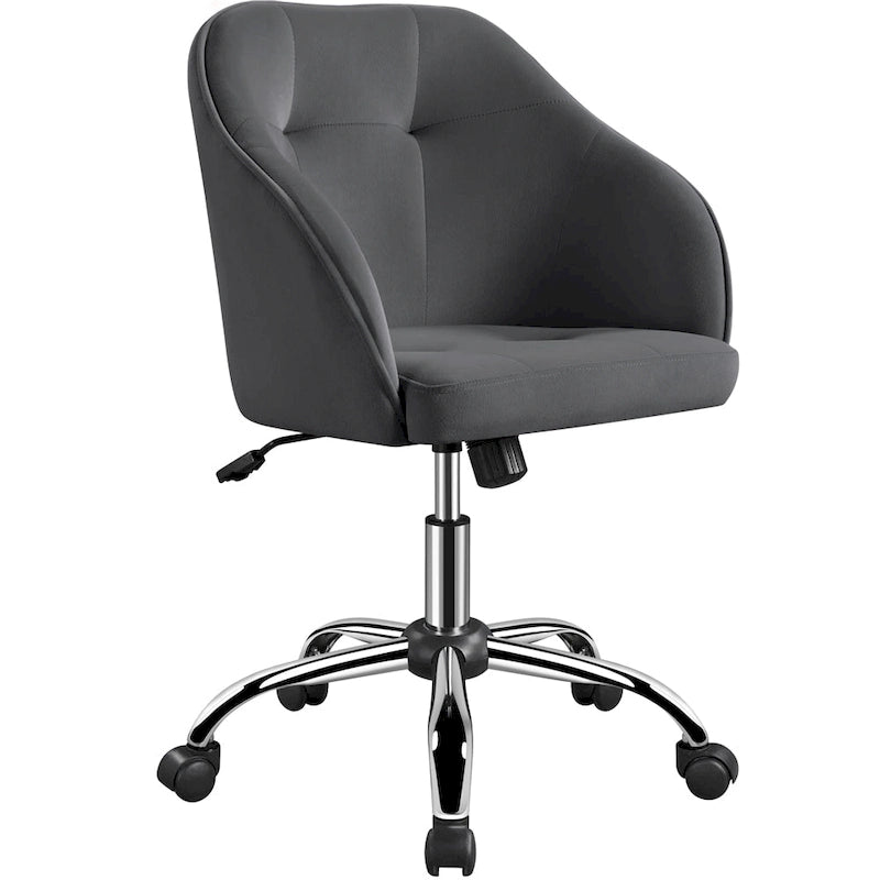 Chaise de bureau Yaheetech pour bureau à domicile, chaise d'ordinateur pivotante à 360° et réglable en hauteur