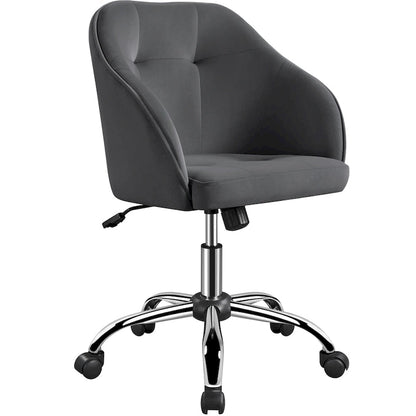 Chaise de bureau Yaheetech pour bureau à domicile, chaise d'ordinateur pivotante à 360° et réglable en hauteur