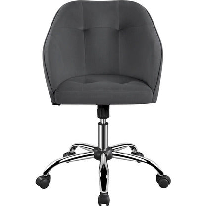 Chaise de bureau Yaheetech pour bureau à domicile, chaise d'ordinateur pivotante à 360° et réglable en hauteur