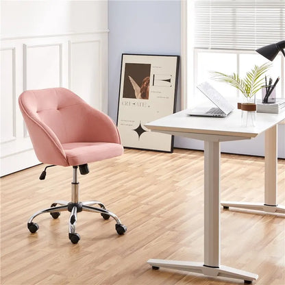 Chaise de bureau Yaheetech pour bureau à domicile, chaise d'ordinateur pivotante à 360° et réglable en hauteur