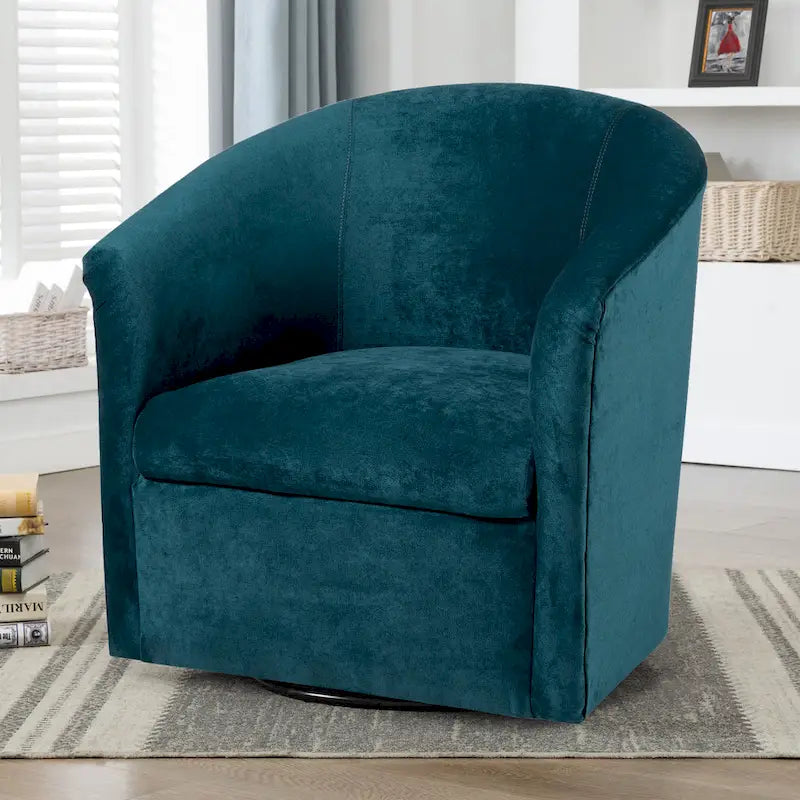 Fauteuil pivotant Ellery en microfibre moderne de Greyson Living