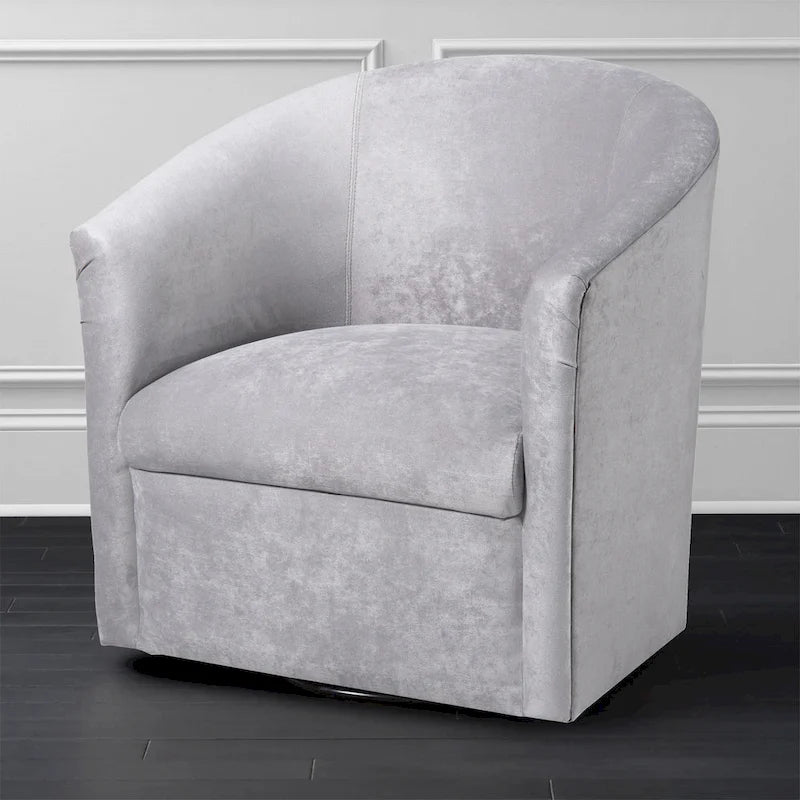 Fauteuil pivotant Ellery en microfibre moderne de Greyson Living