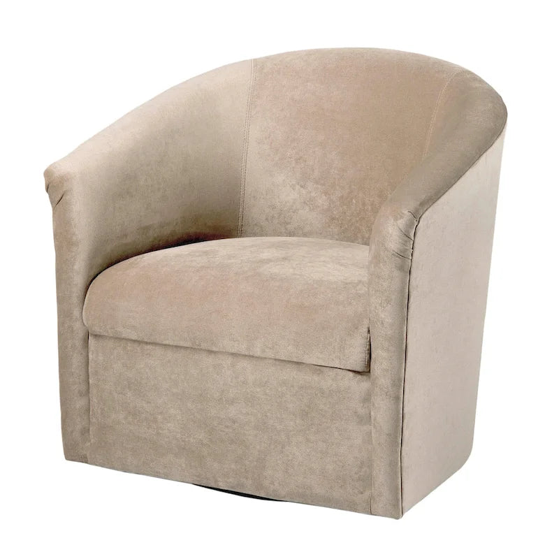 Fauteuil pivotant Ellery en microfibre moderne de Greyson Living