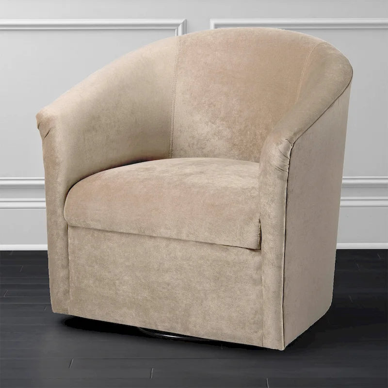 Fauteuil pivotant Ellery en microfibre moderne de Greyson Living