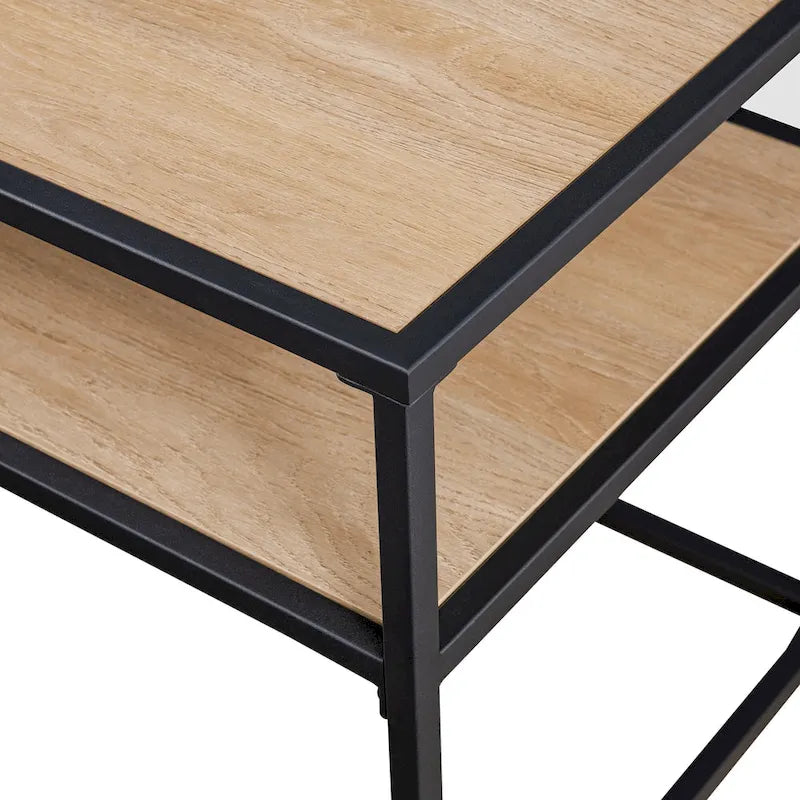 Meuble TV moderne Middlebrook avec étagère flottante