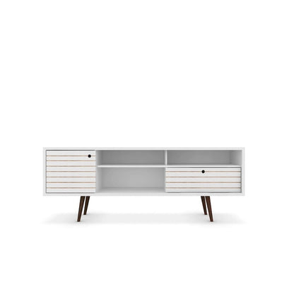 Console de meuble multimédia Manhattan Comfort Liberty 70,86 po de style moderne du milieu du siècle