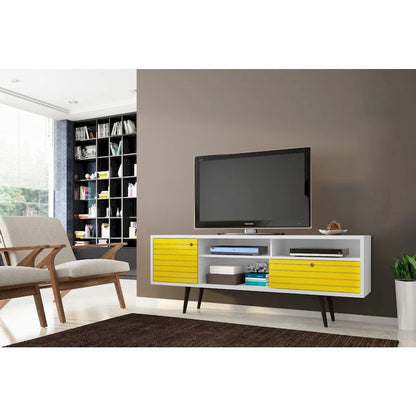 Console de meuble multimédia Manhattan Comfort Liberty 70,86 po de style moderne du milieu du siècle