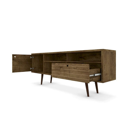 Console de meuble multimédia Manhattan Comfort Liberty 70,86 po de style moderne du milieu du siècle