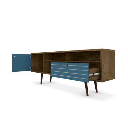 Console de meuble multimédia Manhattan Comfort Liberty 70,86 po de style moderne du milieu du siècle
