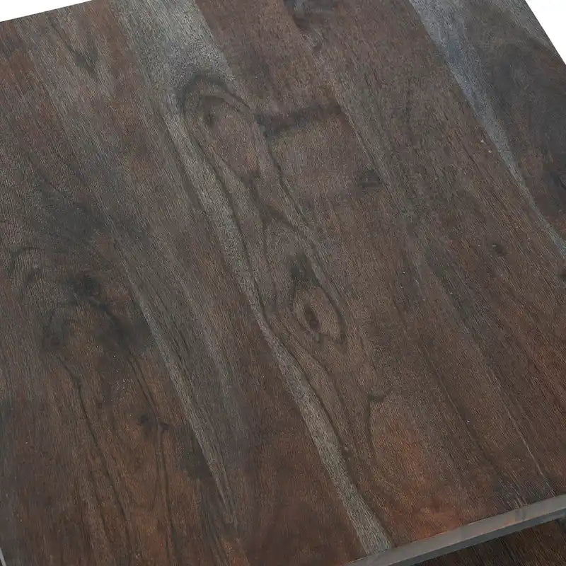 Table d'appoint avec étagère de rangement