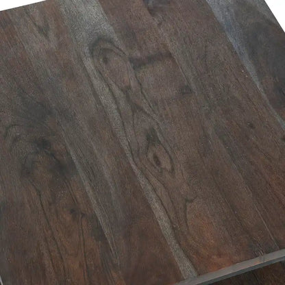 Table d'appoint avec étagère de rangement