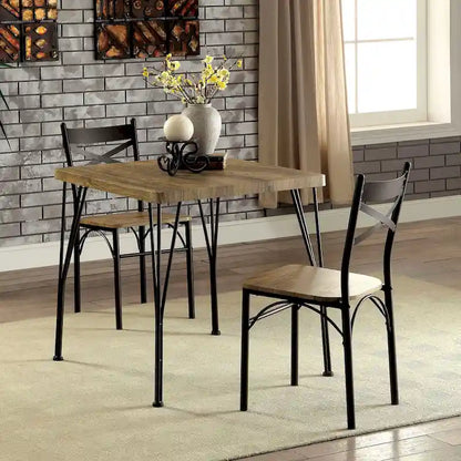 DH BASIC Small Space 2-Person Dining Set by Denhour