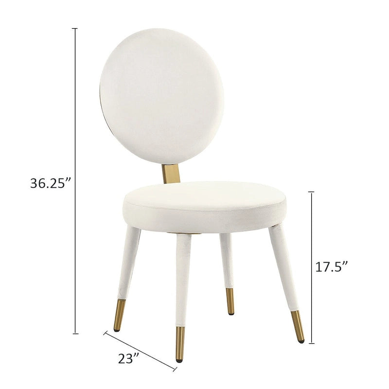 Ensemble table et chaises rondes 5 pièces Morden Fort Modern Luxury