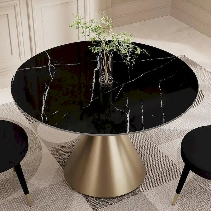 Ensemble table et chaises rondes 5 pièces Morden Fort Modern Luxury