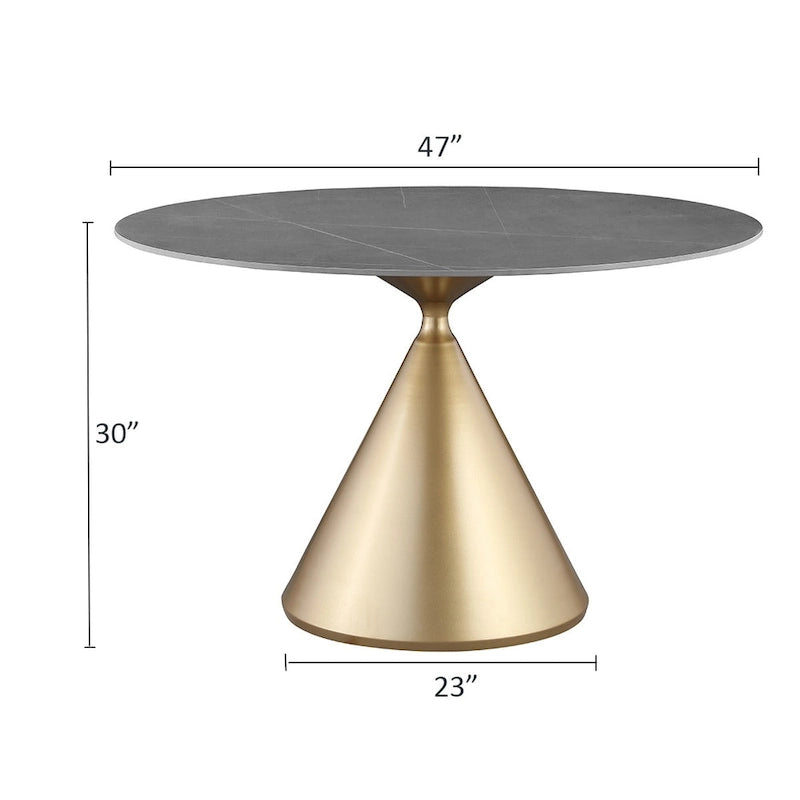 Ensemble table et chaises rondes 5 pièces Morden Fort Modern Luxury