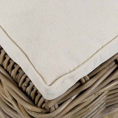 Chaises de salle à manger rembourrées en rotin naturel (ensemble de 2) par East at Main