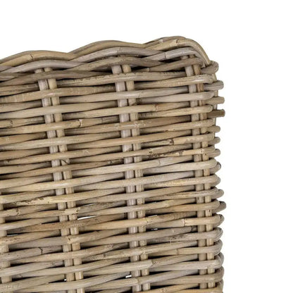 Chaises de salle à manger rembourrées en rotin naturel (ensemble de 2) par East at Main