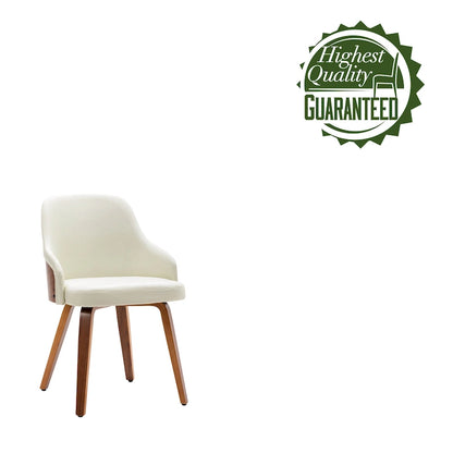 Ensemble de 2 chaises de salle à manger Porthos Home Hye, revêtement en tissu, pieds en bois courbé