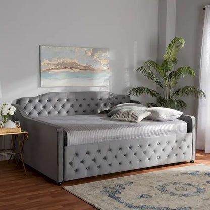 Silver Orchid Raag Transitional Contemporary Daybed