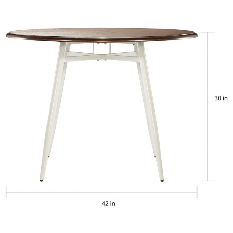 Ensemble de salle à manger Belita 5 pièces, style moderne bicolore en bois, style milieu du siècle, iNSPIRE Q Modern