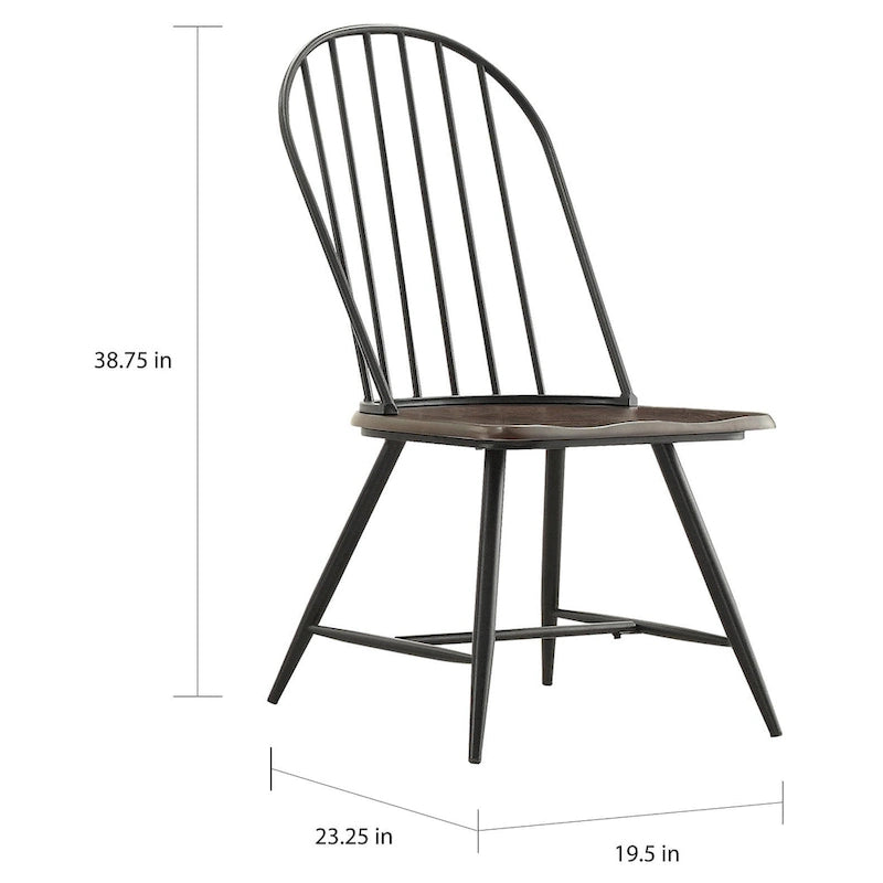 Ensemble de salle à manger Belita 5 pièces, style moderne bicolore en bois, style milieu du siècle, iNSPIRE Q Modern