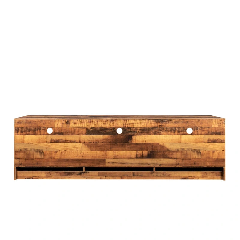 Meuble TV minimaliste moderne, support TV 80 pouces, casier ouvert, salon, chambre