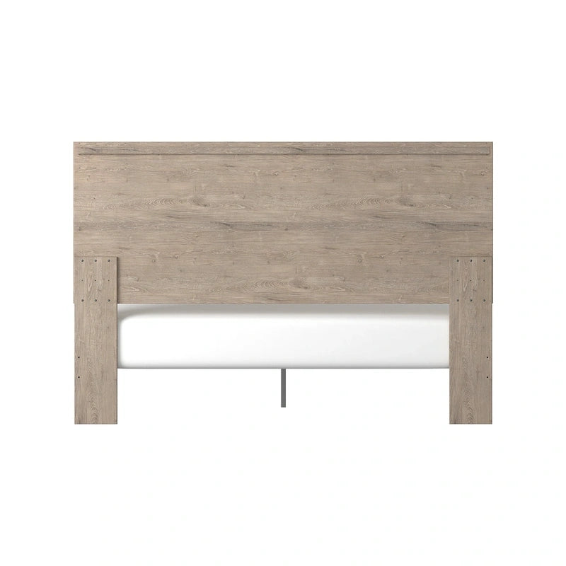 Lit à panneaux brun clair Senniberg