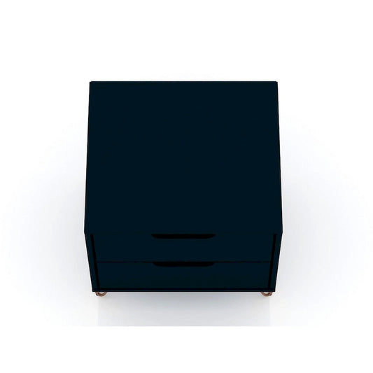 Manhattan Comfort Rockefeller 2-Drawer Nightstand (Set of 2)