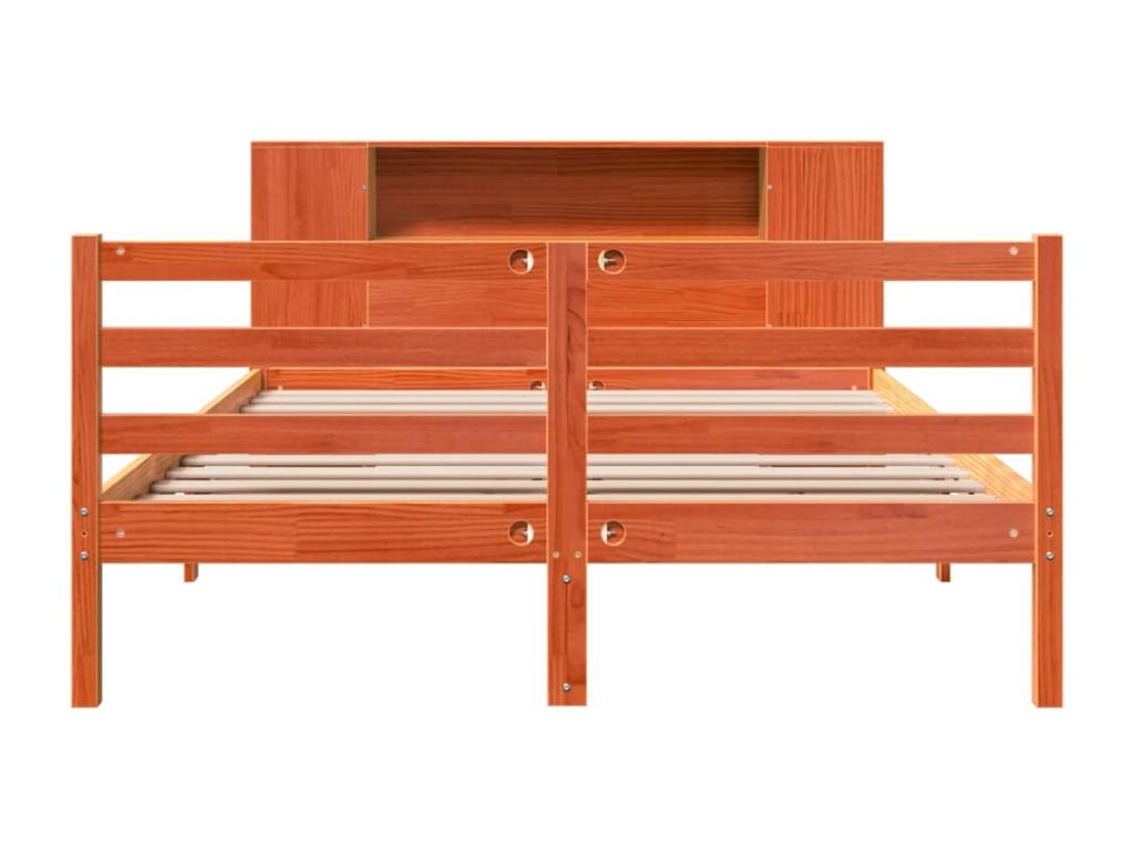 Matelas en bois de pin, 140 x 190 cm, marron