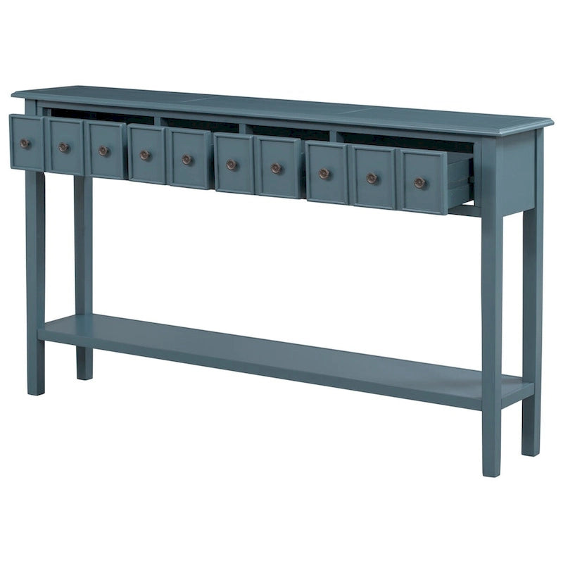 Console d'entrée longue rustique à 4 tiroirs Harper &amp; Bright Designs