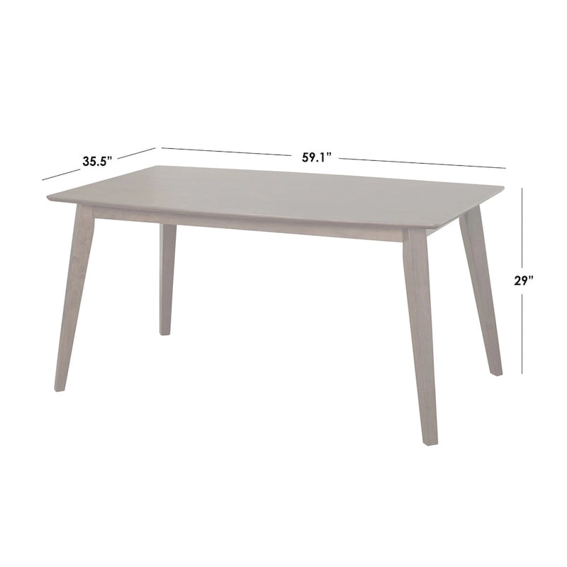 Table de salle à manger Bernard style milieu du siècle, pour une vie simple