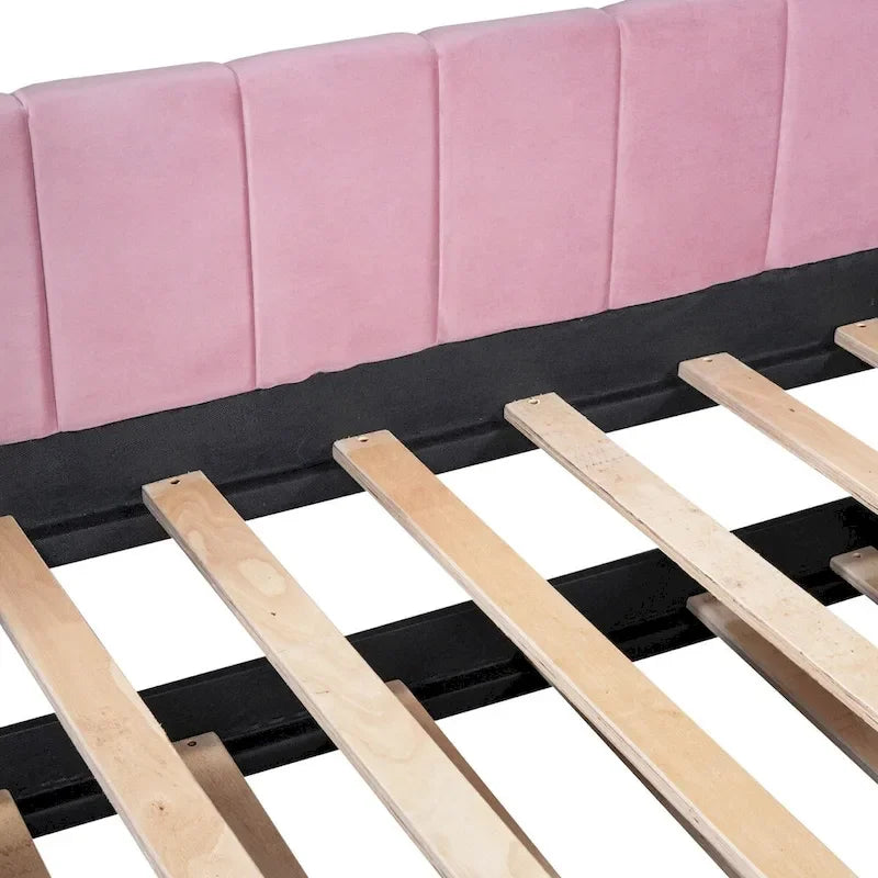 Lit de jour rembourré deux places avec dossier ergonomique et lit gigogne