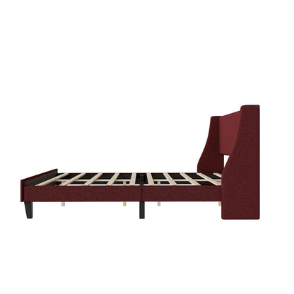 Cadre de lit double, cadre de lit rembourré, plateforme