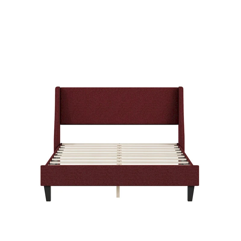 Cadre de lit double, cadre de lit rembourré, plateforme