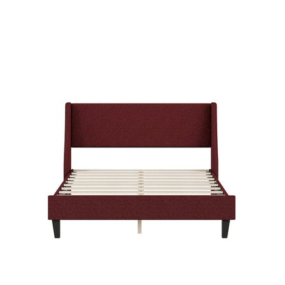 Cadre de lit double, cadre de lit rembourré, plateforme