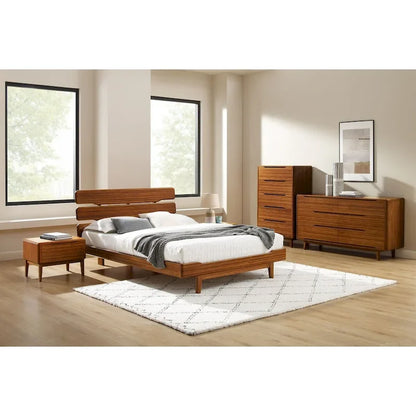 Dylan 5pc Queen Platform Bedroom Set in Copper