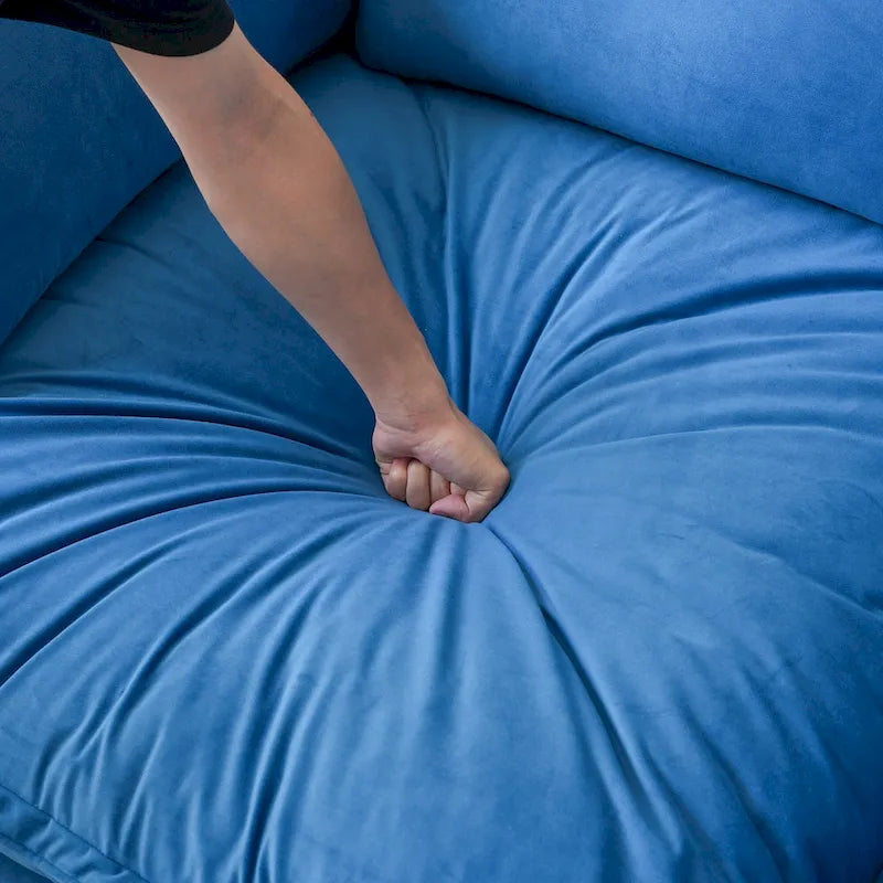 Canapé d'angle en forme de U pour salon, canapé d'angle convertible, canapé d'angle modulable avec poufs pour salon