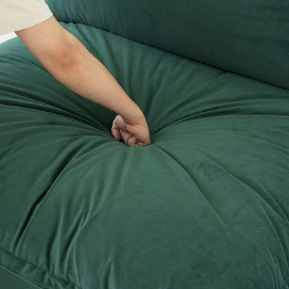 Canapé d'angle en forme de U pour salon, canapé d'angle convertible, canapé d'angle modulable avec poufs pour salon