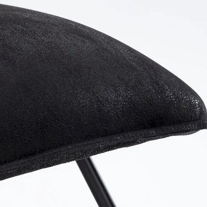 Fauteuil d'appoint style milieu du siècle en similicuir avec dossier réglable, lot de 2 - 80 cm (H) x 56 cm (L) x 60 cm (P)