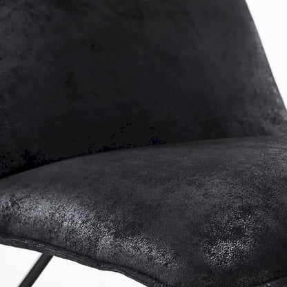 Fauteuil d'appoint style milieu du siècle en similicuir avec dossier réglable, lot de 2 - 80 cm (H) x 56 cm (L) x 60 cm (P)