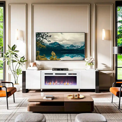 Meuble TV avec cheminée et foyer de 36 pouces