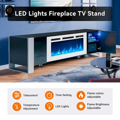 Meuble TV avec cheminée et foyer de 36 pouces