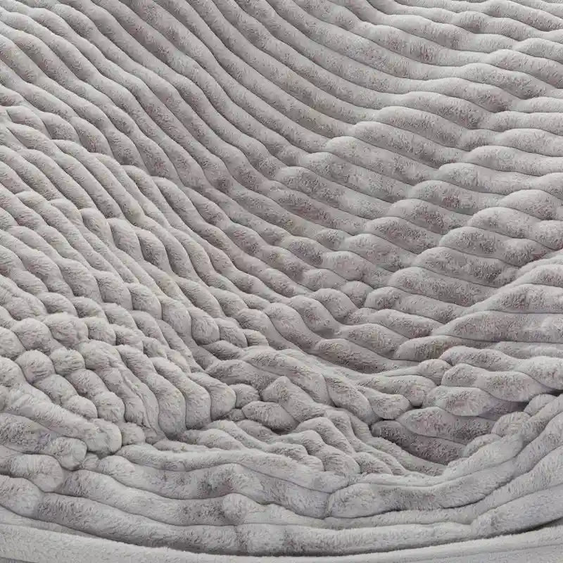 Pouf en mousse et fausse fourrure Sealy Kade de 1,8 m