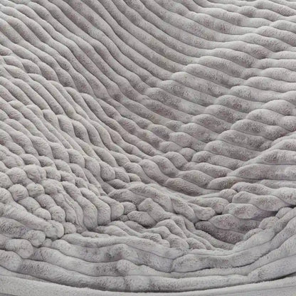 Pouf en mousse et fausse fourrure Sealy Kade de 1,8 m